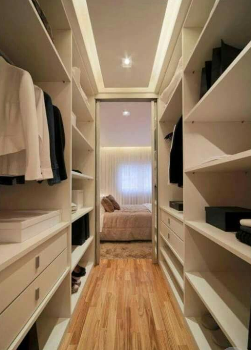 П-образная гардеробная комната в спальню Новочеркасск